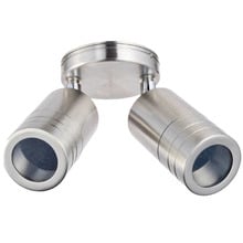 2 Light Rowan Stainless Steel Exterior Wall Light